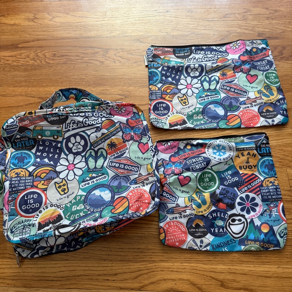 Life is Good travel packing bags - Picture 4 of 4